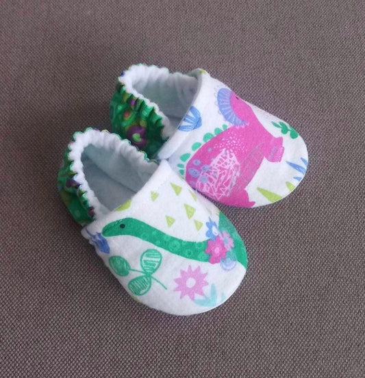 Girl Dinosaur baby Shoes, Dinosaurs baby