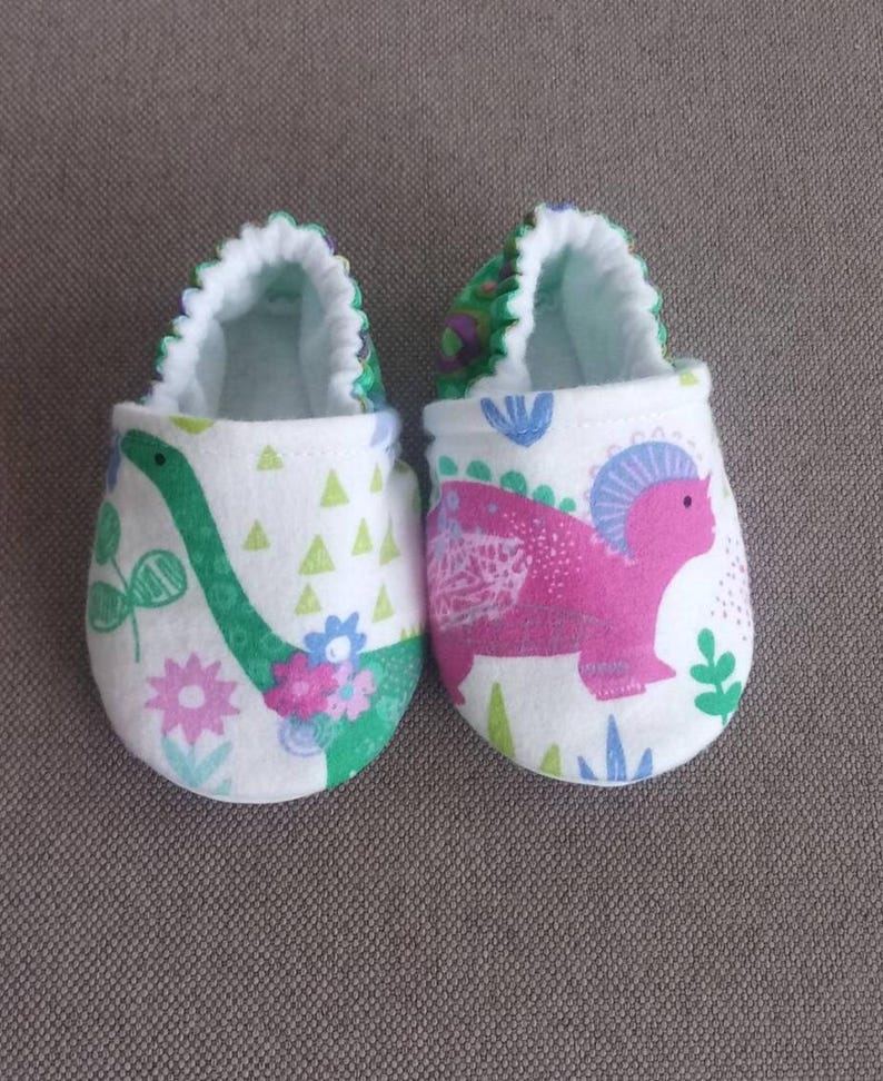 Girl Dinosaur baby Shoes, Dinosaurs baby