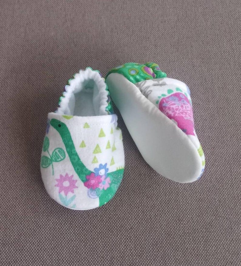 Girl Dinosaur baby Shoes, Dinosaurs baby