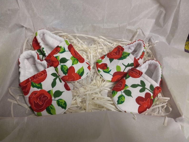 Red Rose baby shoes, Beauty and Beast Inspired red rose shoes