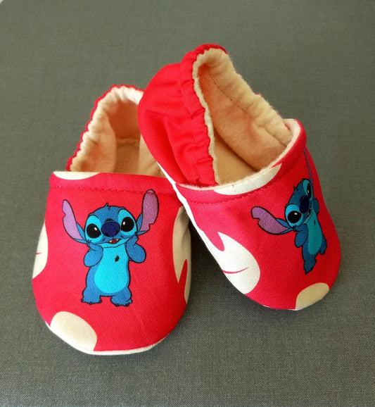 Inspired stitch baby shoes