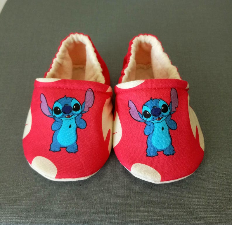 Inspired stitch baby shoes