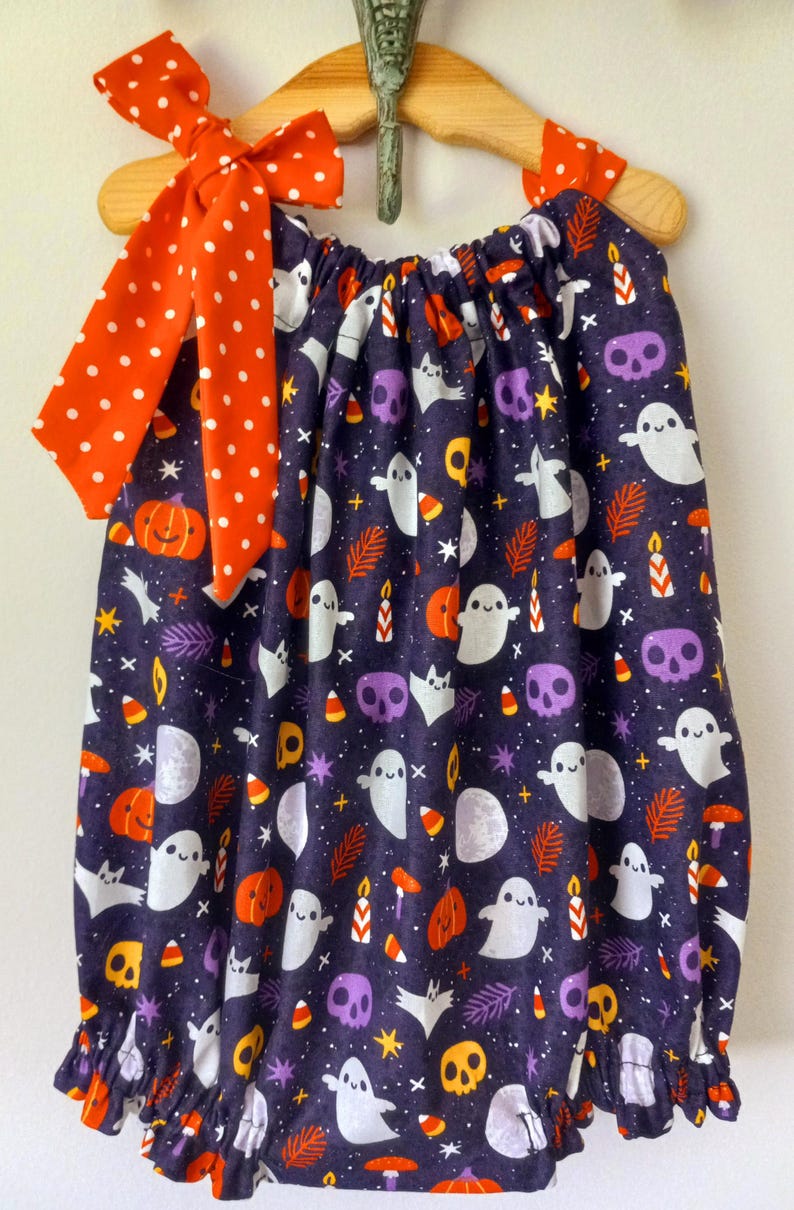 Halloween theme bubble romper with headband