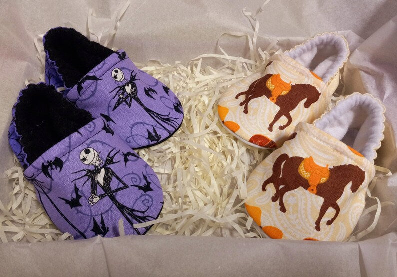 Inspired Nightmare before Christmas baby shoes. Jack baby shoes