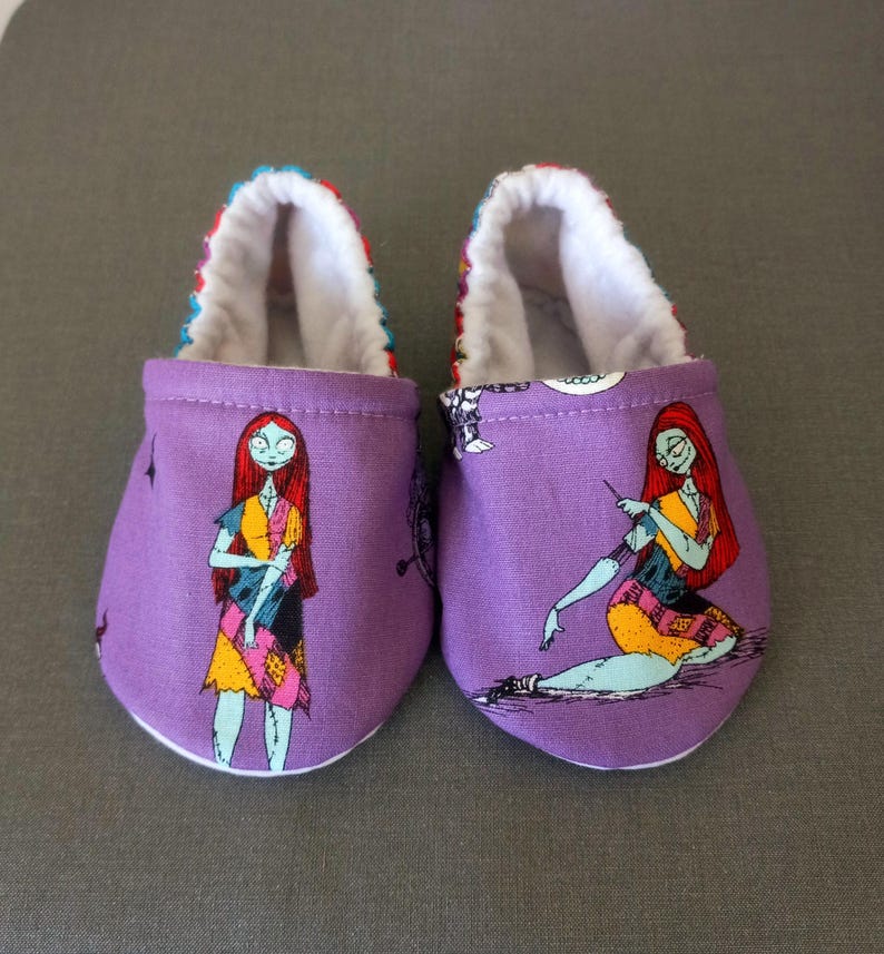Sally inspired Nightmare before Christmas baby shoes. Sally baby shoes