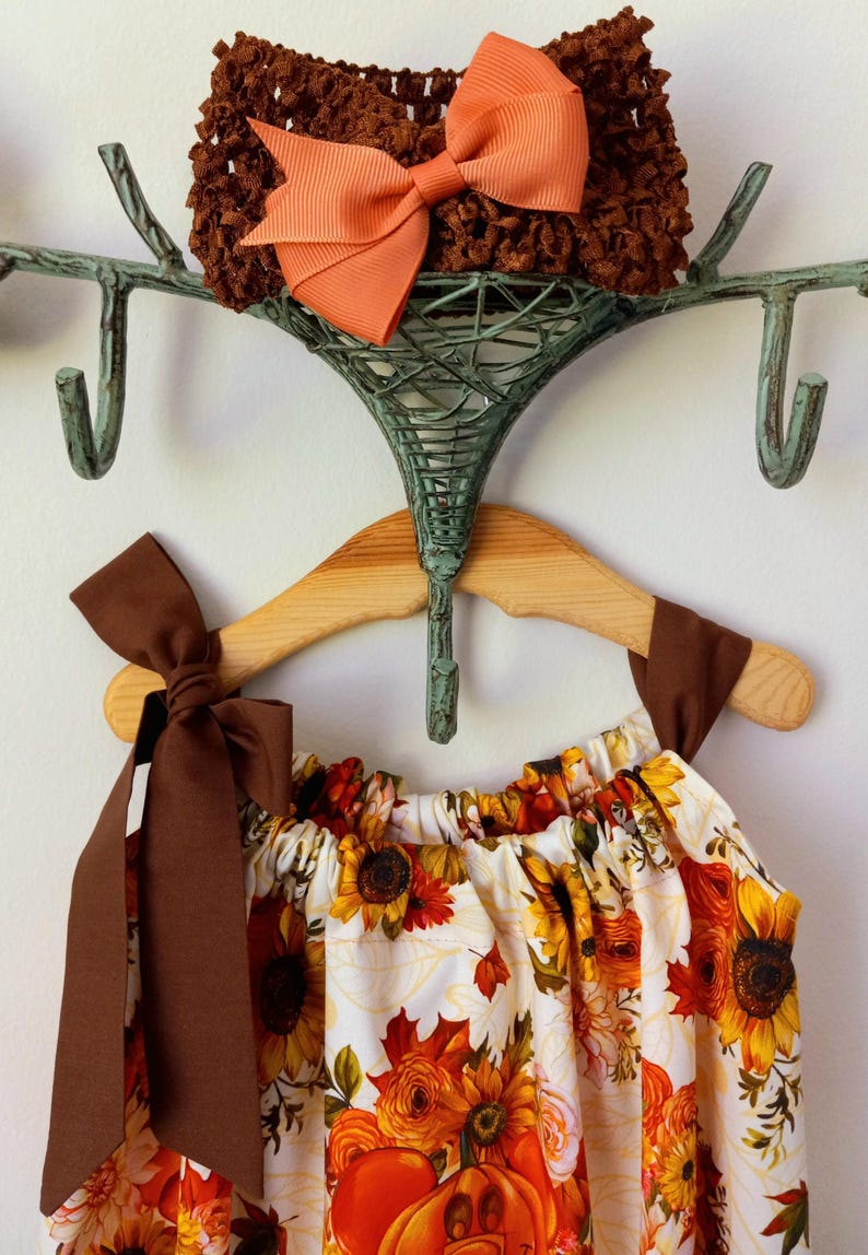 Fall sunflower bubble romper with headband