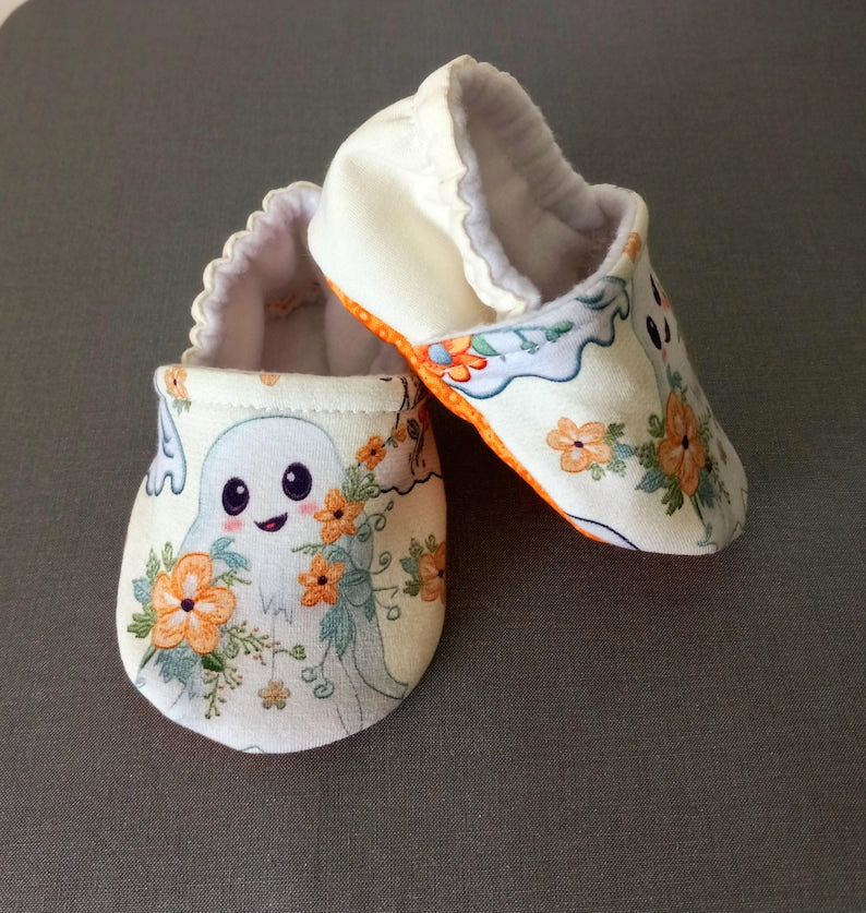 Halloween baby shoes , Ghost theme Halloween baby shoes
