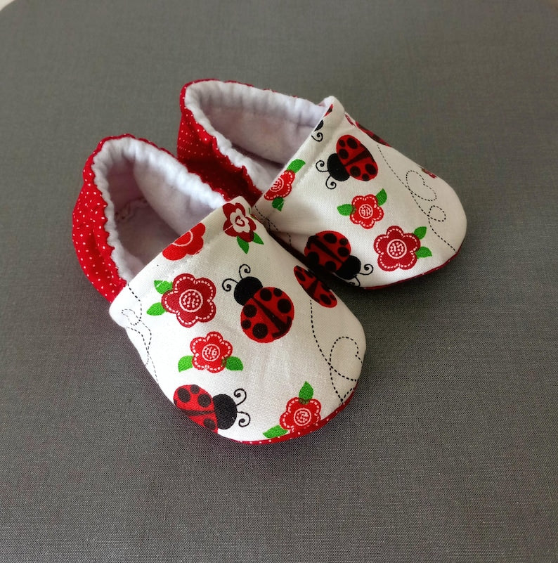Ladybug Baby shoes baby, Lady bug theme shoes